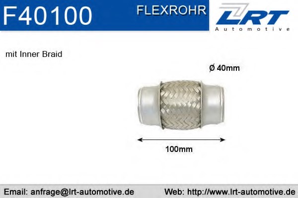 LRT F40100 Flex Hose, exhaust system